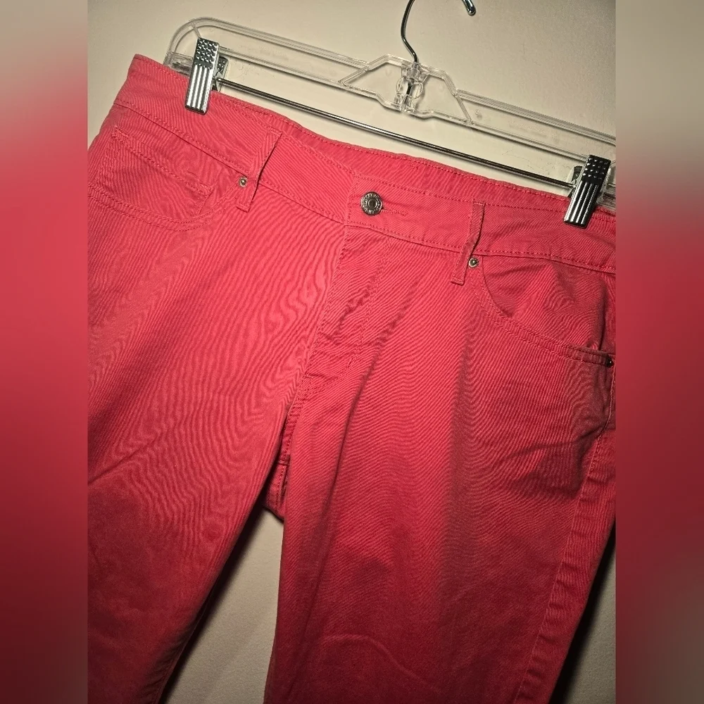 Levi's Jeans Womens 31 Pink Cotton Stretch Mid Rise Skinny 5 Pocket Casual - Picture 4 of 8